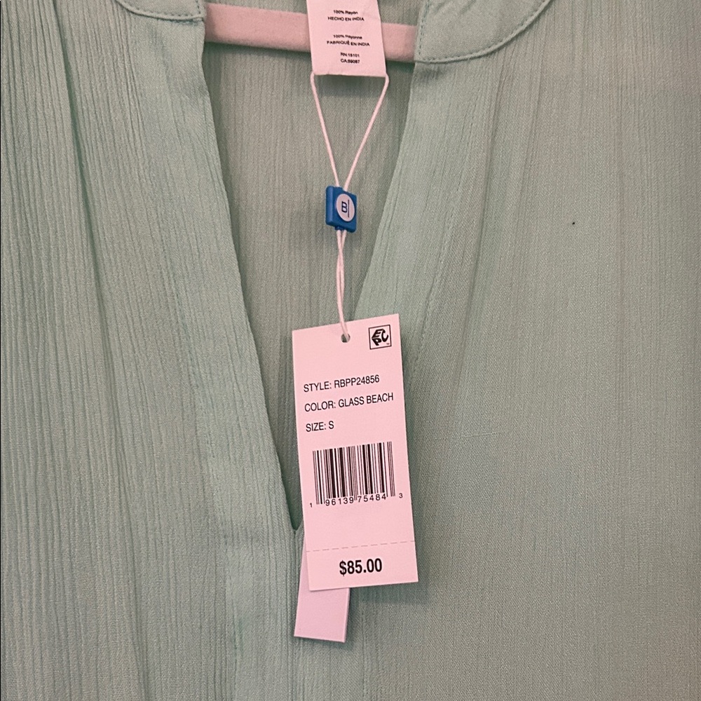 ECI Glass Beach Sleeveless Dress Blue/Green - Picture 2 of 4